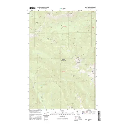 2017 Map of Mount Angeles, 2017 Print