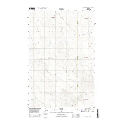 2014 Map of Mount Antelope, 2014 Print