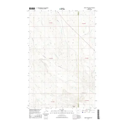 2017 Map of Mount Antelope, 2017 Print