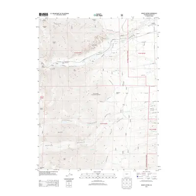 2013 Map of Mount Antero, 2013 Print