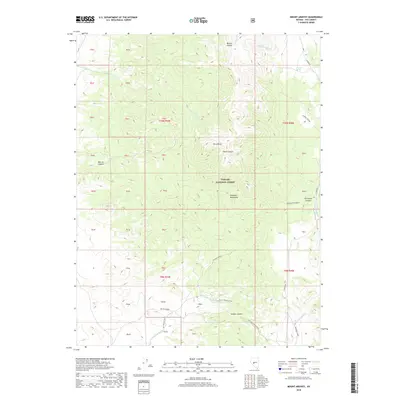 2018 Map of Mount Ardivey, 2018 Print
