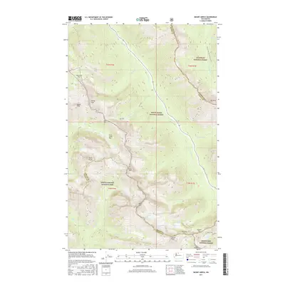 2017 Map of Mount Arriva, 2017 Print