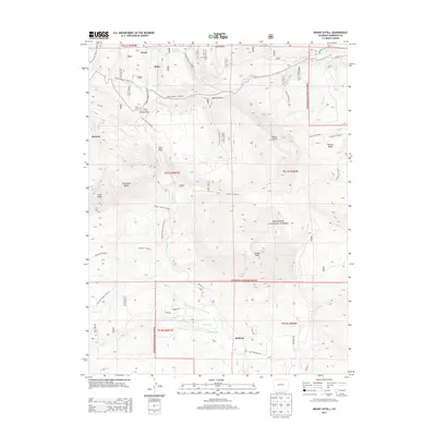 2013 Map of Mount Axtell, 2013 Print