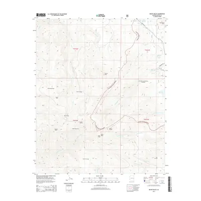2014 Map of Mount Baldy, 2014 Print
