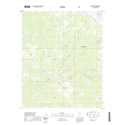 2021 Map of Mount Baldy, 2021 Print
