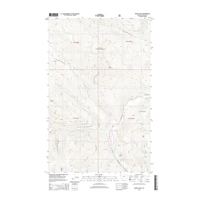 2014 Map of Mount Baldy, 2014 Print