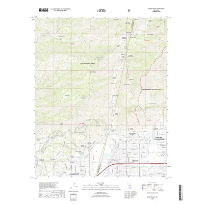 2018 Map of Mount Baldy, 2018 Print