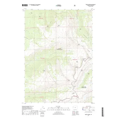 2017 Map of Mount Bannon, 2017 Print