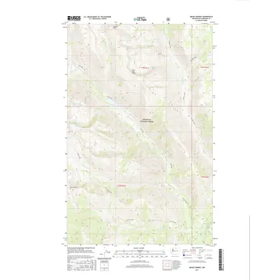 2017 Map of Mount Barney, 2017 Print