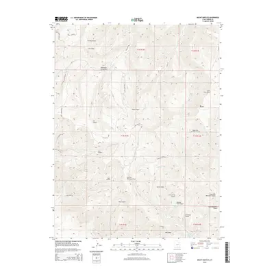 2014 Map of Mount Bartles, 2014 Print