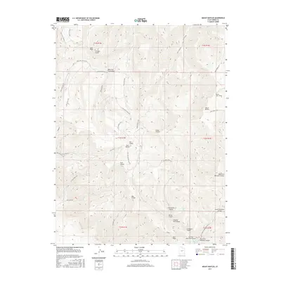 2017 Map of Mount Bartles, 2017 Print