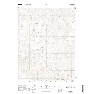 2020 Map of Mount Bartles, 2020 Print
