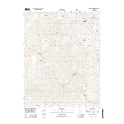 2014 Map of Mount Belknap, 2014 Print