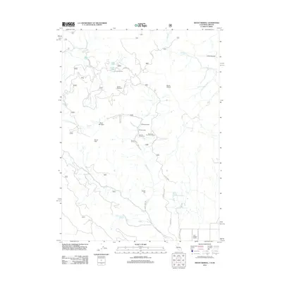 2012 Map of Mount Bidwell, 2012 Print