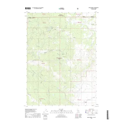 2018 Map of Mount Bidwell, 2018 Print
