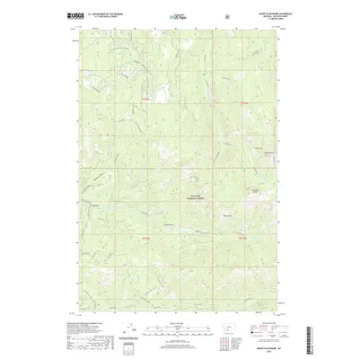 2020 Map of Mount Blackmore, 2020 Print