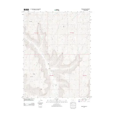 2013 Map of Mount Blaine, 2013 Print