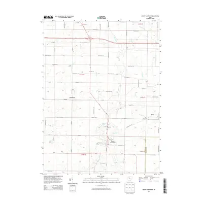 2013 Map of Mount Blanchard, 2013 Print