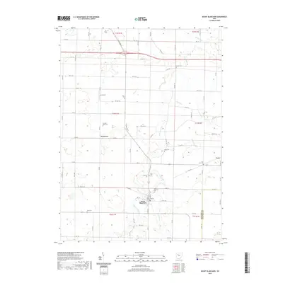 2019 Map of Mount Blanchard, 2019 Print