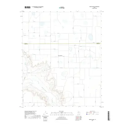 2019 Map of Mount Blanco, 2019 Print