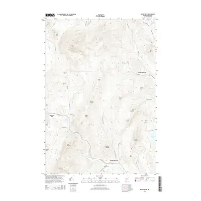2014 Map of Mount Blue, 2014 Print