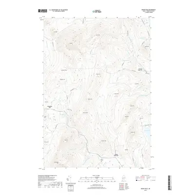 2018 Map of Mount Blue, 2018 Print