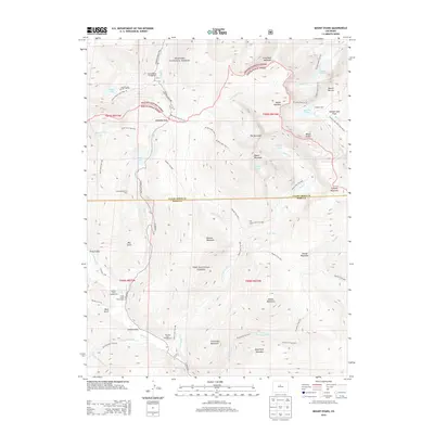 2013 Map of Mount Blue Sky, 2013 Print