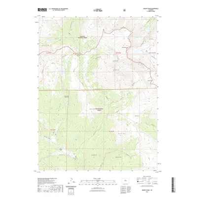 2022 Map of Mount Blue Sky, 2022 Print