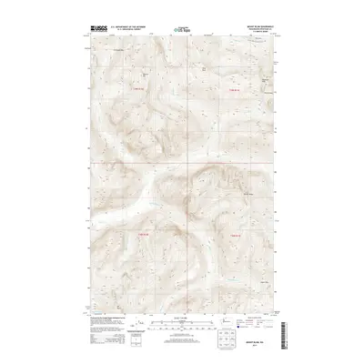 2014 Map of Mount Blum, 2014 Print