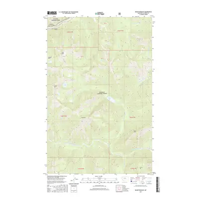 2017 Map of Mount Bradley, 2017 Print