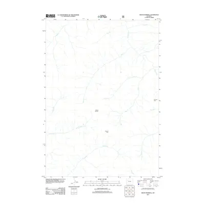 2012 Map of Mount Burwell, 2012 Print