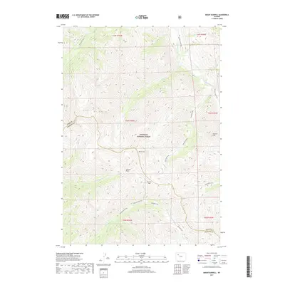 2017 Map of Mount Burwell, 2017 Print