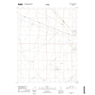 2018 Map of Mount Butte, 2018 Print