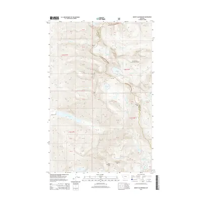 2014 Map of Mount Calowahcan, 2014 Print