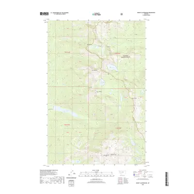 2020 Map of Mount Calowahcan, 2020 Print