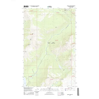 2017 Map of Mount Cannon, 2017 Print