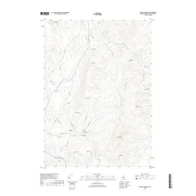 2018 Map of Mount Cardigan, 2018 Print