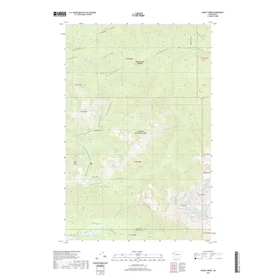 2020 Map of Mount Carrie, 2020 Print