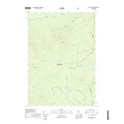 2018 Map of Mount Carrigain, 2018 Print