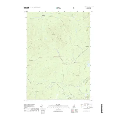 2021 Map of Mount Carrigain, 2021 Print