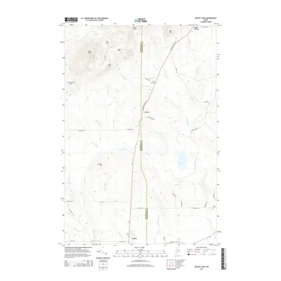 2014 Map of Mount Chase, 2014 Print