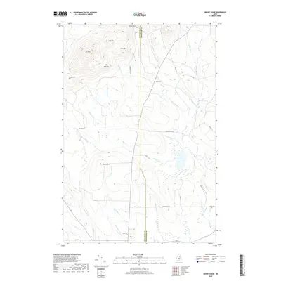 2018 Map of Mount Chase, 2018 Print