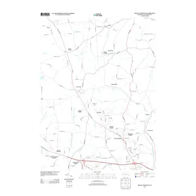 2013 Map of Mount Chestnut, 2013 Print
