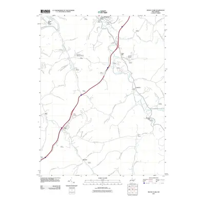 2011 Map of Mount Clare, 2011 Print