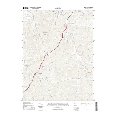 2014 Map of Mount Clare, 2014 Print