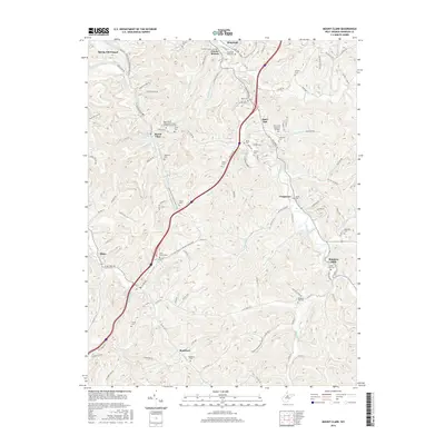 2016 Map of Mount Clare, 2016 Print