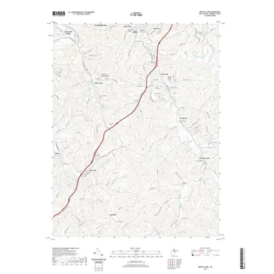 2019 Map of Mount Clare, 2019 Print