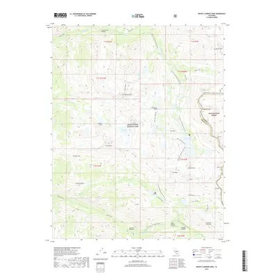 2018 Map of Mount Clarence King, 2018 Print