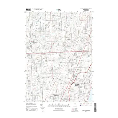 2014 Map of Mount Clemens West, 2014 Print
