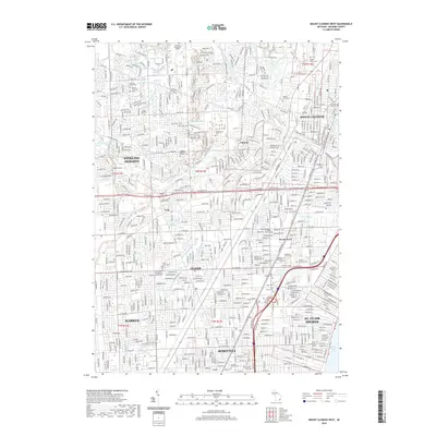 2019 Map of Mount Clemens West, 2019 Print